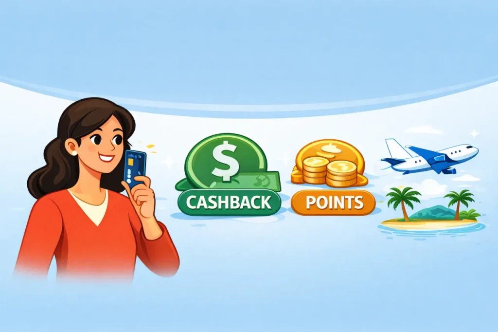 how credit card rewards work in the USA with cashback points and travel miles