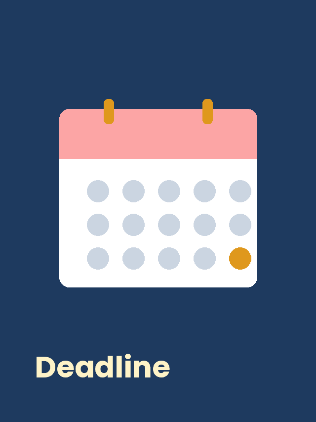 Illustration of a calendar page with the last day of the month highlighted in amber on a navy background