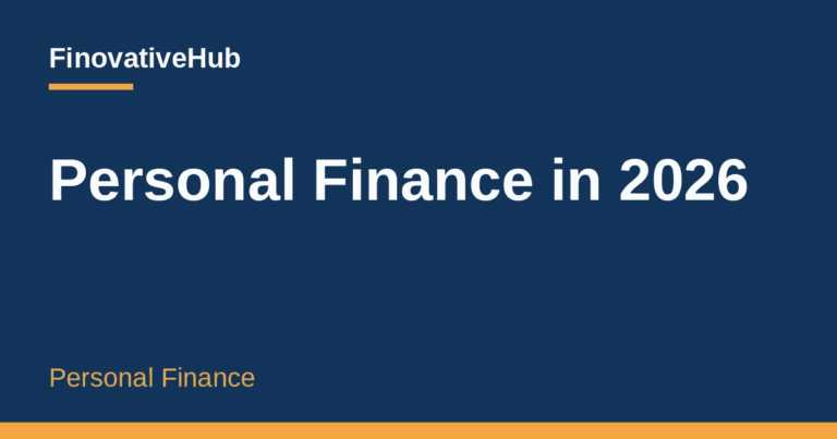 FinovativeHub card with the title "Personal Finance in 2026" and the label "Personal Finance" on a dark blue background